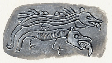 Petroglyphs of Sea Monsters